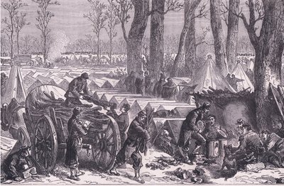Bivouac des troupes du général Du Croy dans les bois de Vincennes, Histoire de la guerre entre la France et l