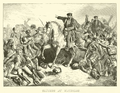 Blücher à Waterloo - German School