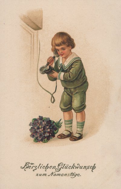 Garçon et téléphone - German School