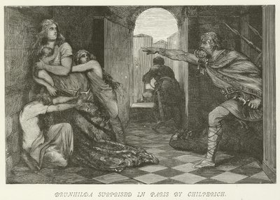 Brunhilda surprise à Paris par Chilpéric - German School