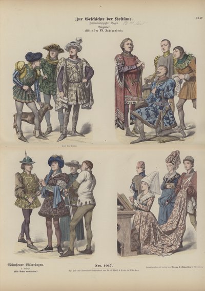 Robe bourguignonne, XVe siècle - German School