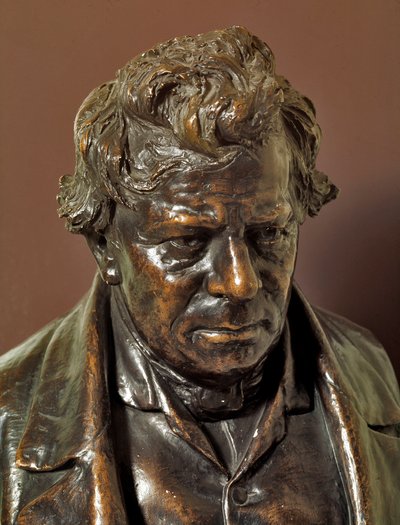 Buste en bronze du physicien allemand George Simon Ohm - German School
