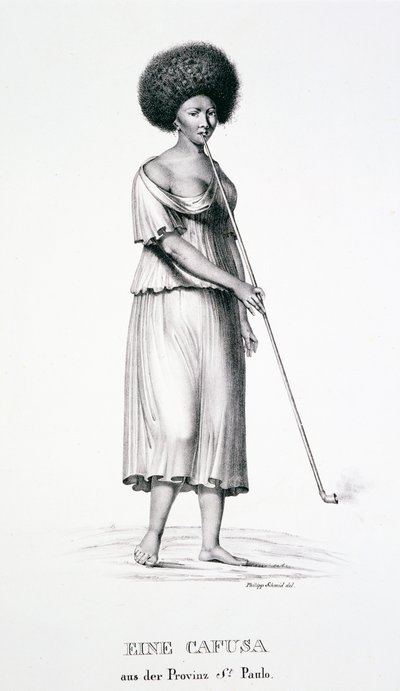 Femme cafusa de la région de São Paulo, de l