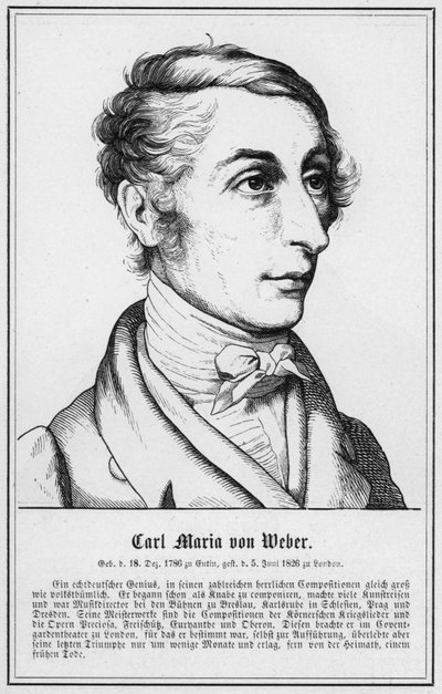 Carl Maria von Weber (gravure) - German School