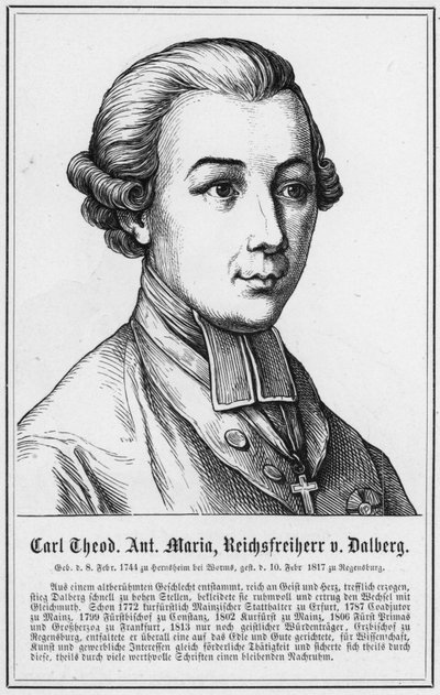 Carl Theodor Anton Maria, Reichsfreiherr von Dalberg (gravure) - German School
