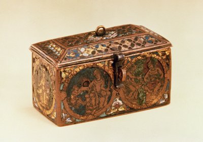 Coffret, 13ème siècle (émail champlevé sur cuivre) - German School