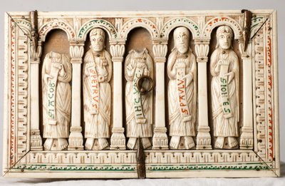 Trésor de la Cathédrale. Coffret reliquaire. Bois et ivoire. Cologne, Allemagne. Vers 1150. - German School