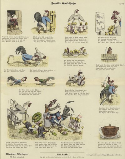 Famille de poulets - German School