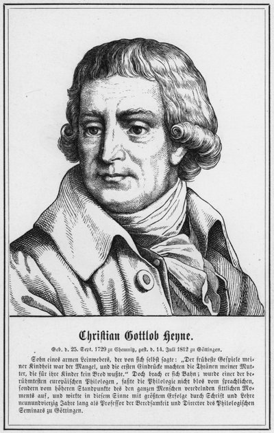 Christian Gottlob Heyne (gravure) - German School