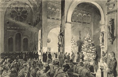 Célébrations de Noël dans une église en Flandre - German School