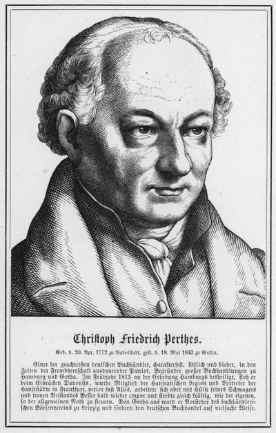 Christoph Friedrich Perthes (gravure) - German School