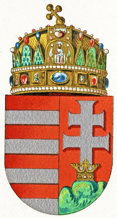 Armoiries de Hongrie, vers 1898 - German School
