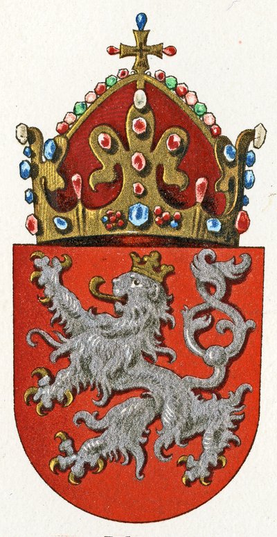 Armoiries de Bohême, vers 1898 - German School