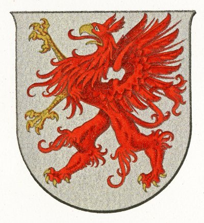 Armoiries de Poméranie, vers 1898 - German School