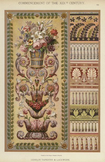 Début du XIXe siècle, Tapisserie et Dentelle de Gobelin - German School