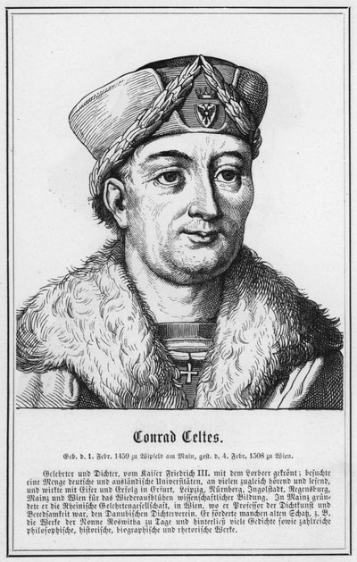Conrad Celtes (gravure) - German School