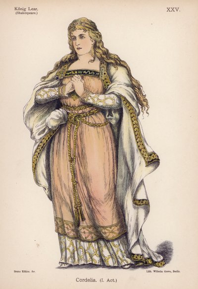 Cordelia, du Roi Lear de Shakespeare - German School