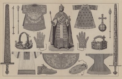 Costume de couronnement et regalia de l