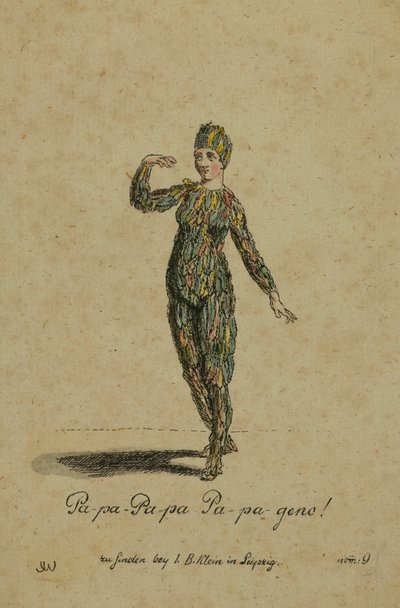 Costume pour le rôle de Papageno dans l