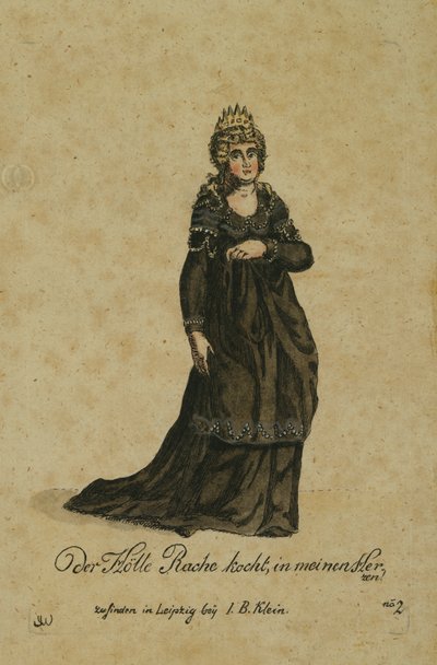Costume pour le rôle de la Reine de la Nuit dans l