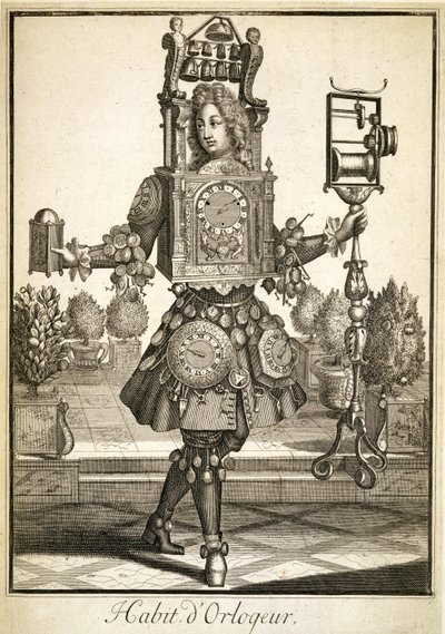 Costume pour un horloger, pub. par Gerard Valck c.1690 - German School