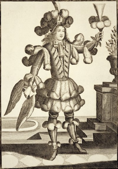 Costume pour un marchand de plumes, pub. par Gerard Valck c.1690 - German School