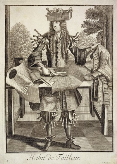 Costume pour un tailleur, pub. par Gerard Valck c.1690 - German School