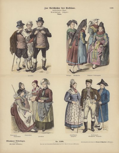 Costumes du Bade, Allemagne - German School