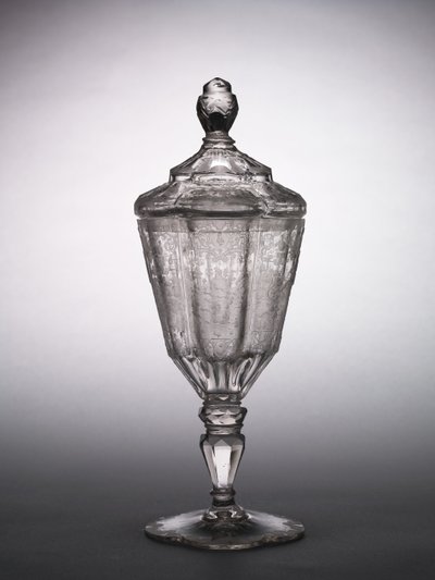 Coupe couverte, Silésie, vers 1725 (verre) - German School