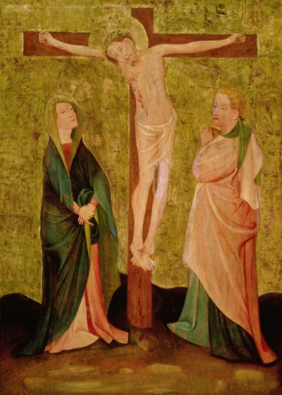 Crucifixion avec Marie et Jean - German School
