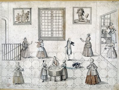 Vie quotidienne des nobles et de leurs serviteurs, Allemagne - German School