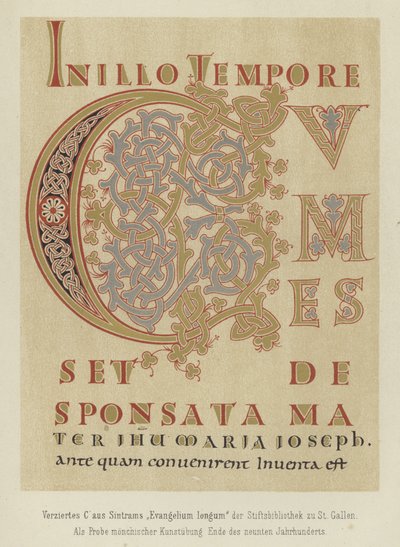 Lettre décorée C de l
