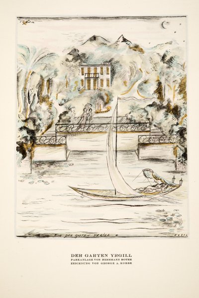 Der Garten Yrgill, tiré de Styl, publié en 1922 (impression sur pochoir) - German School