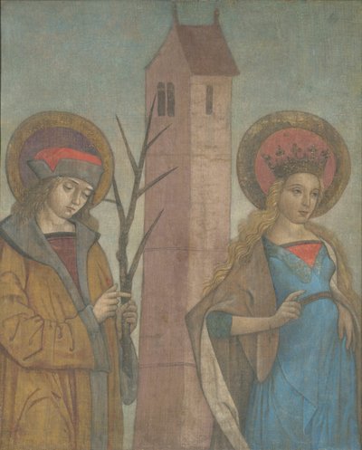 Diptyque des saints Achatius, Barbara, Apollonia et Sebald - German School