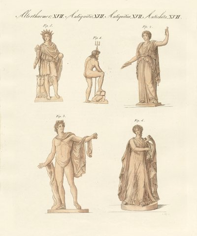 Divinités des Grecs et des Romains - German School