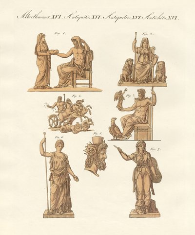 Divinités des Grecs et des Romains - German School