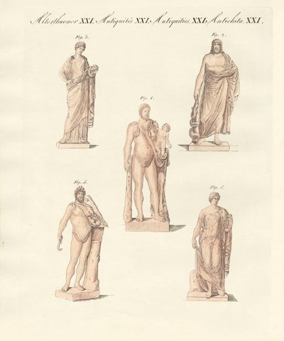 Divinités des Grecs et des Romains - German School