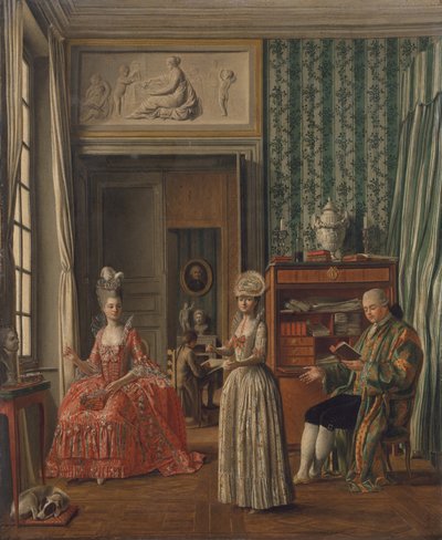 Scène domestique, vers 1775-80 - German School
