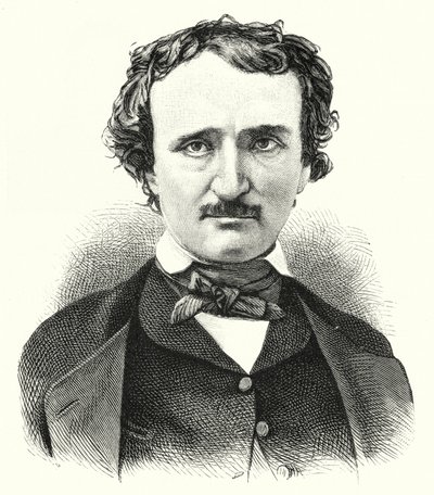 Edgar Allan Poe, poète et écrivain de nouvelles américain - German School