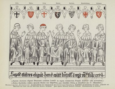 Élection de Henri VII de Luxembourg comme empereur du Saint-Empire romain germanique, Francfort, 27 novembre 1308 - German School