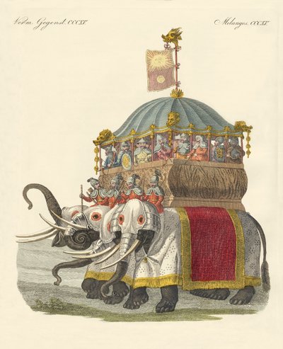 Château éléphant du Grand Khan Kublai - German School