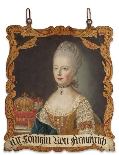 Enseigne Marie-Antoinette, après 1774 - German School