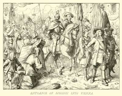Entrée de Sobieski à Vienne - German School