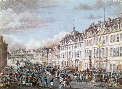 Entrée des troupes unies de Prusse et de Hesse à Francfort, 2 décembre 1792 - German School