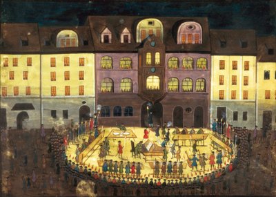 Musique du soir dans un collège musical de Hambourg, vers 1740 - German School