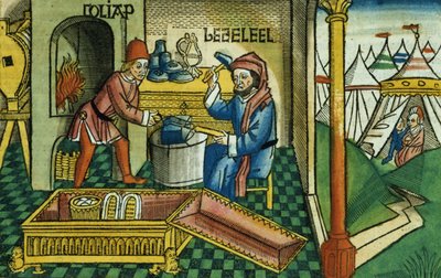 Exode 31:2-8 Bezalel et Oholiab fabriquant l