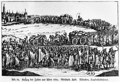 Expulsion des Juifs de Vienne, 1670 - German School