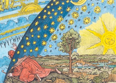 Représentation fantastique du système solaire - German School