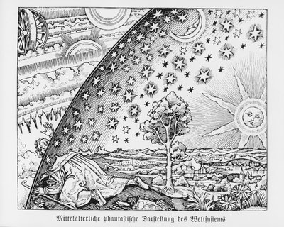 Représentation fantastique du système solaire - German School