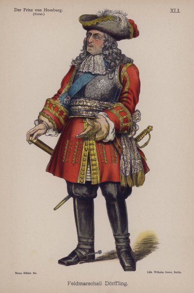 Maréchal Doerffling, de Der Prinz von Homburg par Heinrich von Kleist - German School